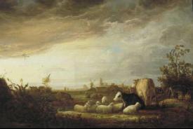 Aelbert Cuyp Sunset near Dordrecht. oil painting picture